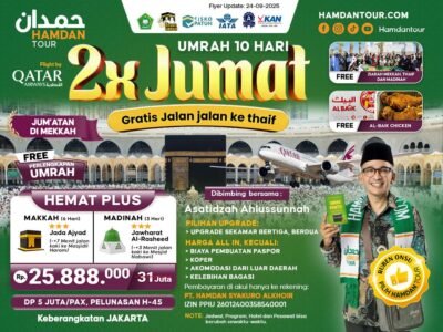 2 - a Umrah 2x Jum'at 10 Hari Pesawat Qatar | Hotel Jada Ajiad | Hemat Plus