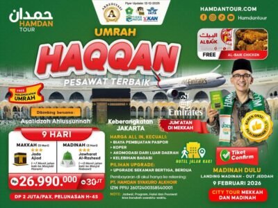 3 - a Umrah Haqqan Pesawat Emirates | Hotel Jada Ajyad | 9 Hari