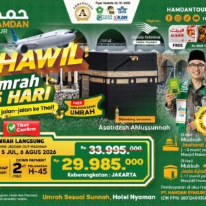 Umrah 15 Hari Pesawat Garuda Tanpa Transit | Hotel Jalan Kaki